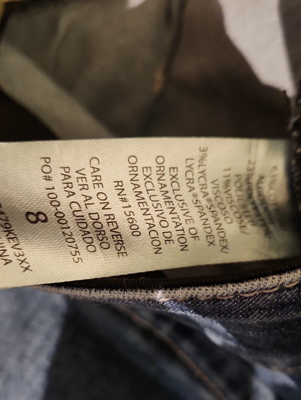 ❤️ DEMOCRACY "AB" TECHNOLOGY ITTY BITTY BOOTCUT JEANS, DISTRESSED, 8 (29) - Picture 6 of 8